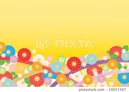 Background material - sum, chrysanthemum 9 18051587