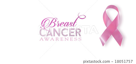 Breast cancer awareness ribbon banner background Breast cancer awareness ribbon banner background 18051757