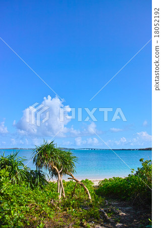 Entrance to the beach and Ikeama Bridge 18052192