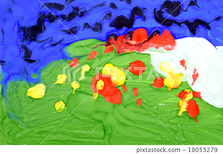 Children's drawing water color paints 18053279