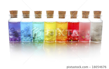 前面的顏色瓶顏色療法 18054676