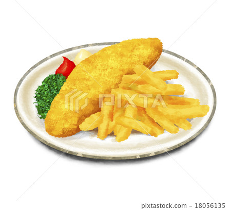 Real fish and chips 18056135