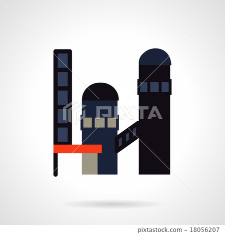 Control towers flat color vector icon Control towers flat color vector icon 18056207