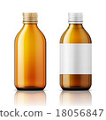 White plastic bottle for pills. 18056847