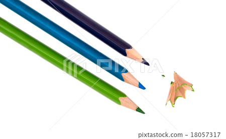 Three colored pencils Three colored pencils 18057317