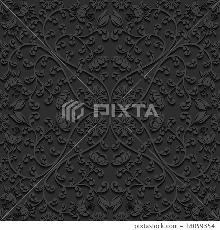Seamless floral pattern. Vector illustration. Seamless floral pattern. Vector illustration. 18059354