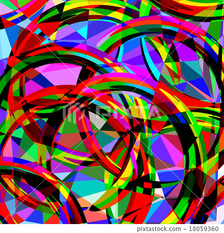 Colorful geometric background  18059360