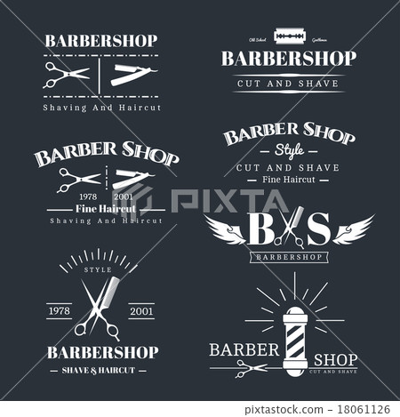 Barbershop design elements Barbershop design elements 18061126