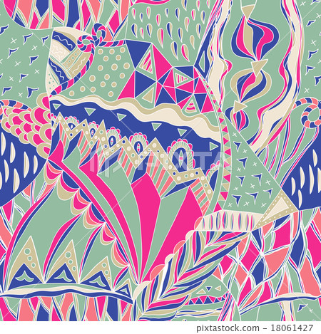 Traditional ornamental paisley bandanna. 18061427