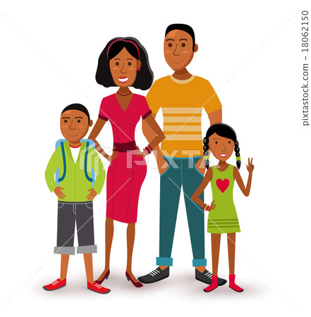 Happy family people flat illustration Happy family people flat illustration 18062150