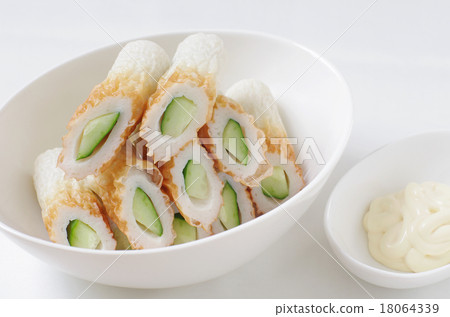 Chikuwa cucumber (sideways position) Chikuwa cucumber (sideways position) 18064339