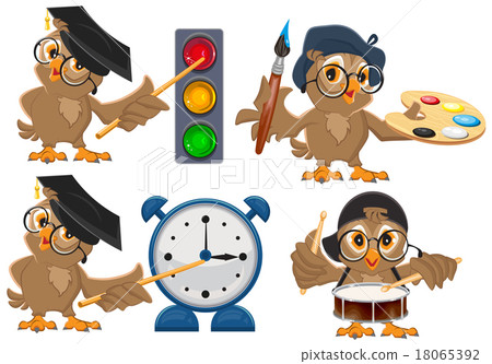 Set owl teacher Set owl teacher 18065392