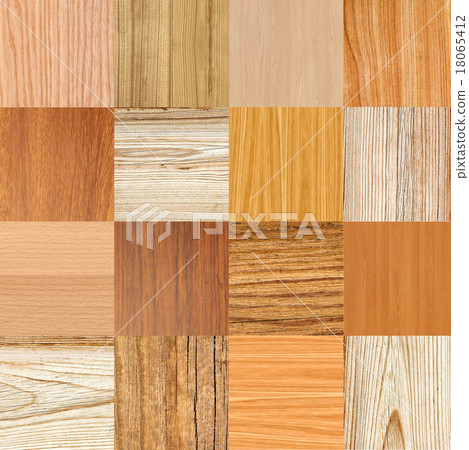 Collage of different wooden texture 18065412