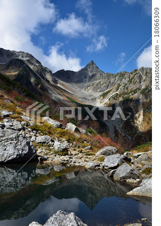 Reverse spear appearing in the Northern Alps Tengu pond 18066309