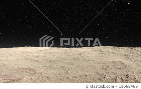 Computer generated illustration moon 18068469