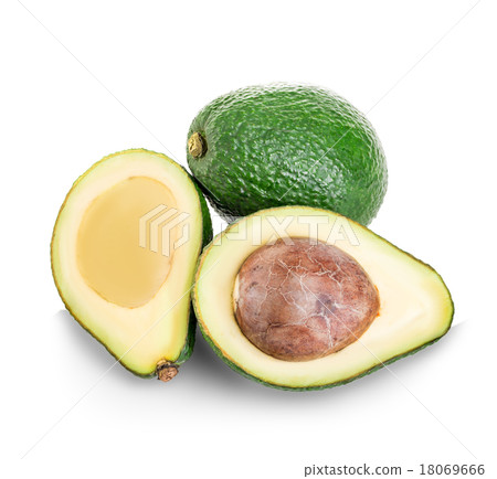 Fresh avocado isolated on white background. Fresh avocado isolated on white background. 18069666