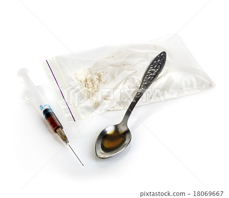 Drug close-up isolated on a white background Drug close-up isolated on a white background 18069667