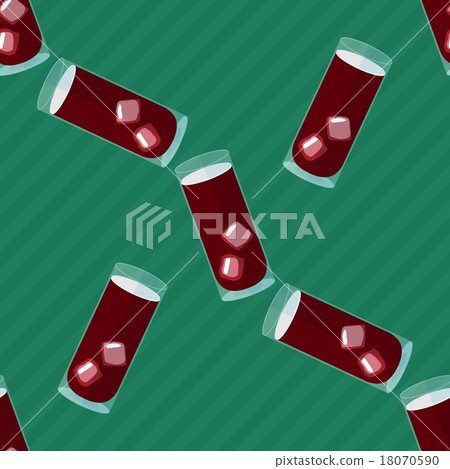 Seamless flat pattern with cocktail glasses Seamless flat pattern with cocktail glasses 18070590