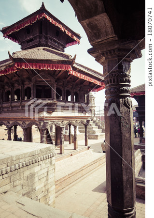 Temples of Durbar Square in Bhaktapur, Kathmandu 18070741
