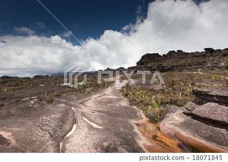 Bizarre ancient rocks of the plateau Roraima tepui Bizarre ancient rocks of the plateau Roraima tepui 18071845