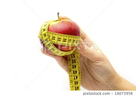 apple on the white background apple on the white background 18073956