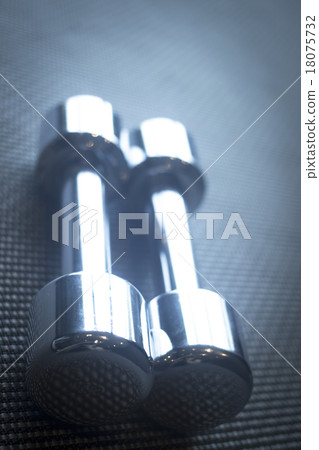 Dumbbell gym weights in sports health club Dumbbell gym weights in sports health club 18075732