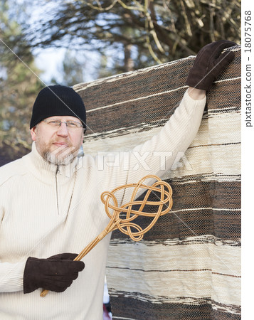 Man doing household chores Man doing household chores 18075768