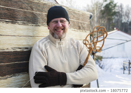Man doing household chores Man doing household chores 18075772