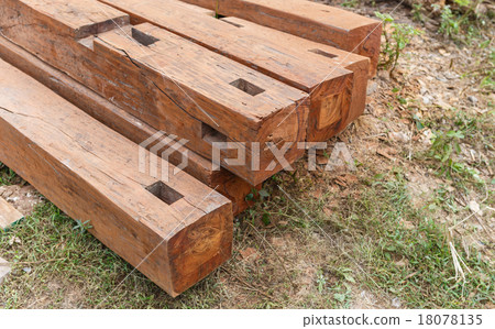 set of logs prepare for house construction set of logs prepare for house construction 18078135