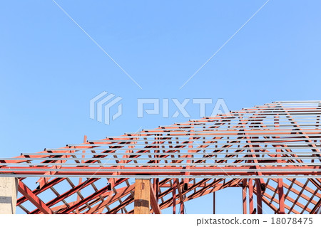Roof steel construction for new house 18078475