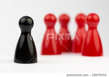 Conceptual game pawns. 18079458
