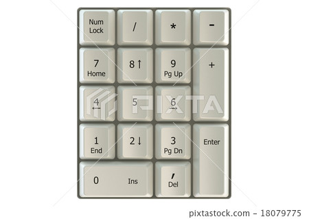 White Numpad White Numpad 18079775