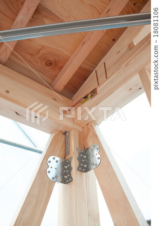 Wooden houses under construction Wooden houses under construction 18081106