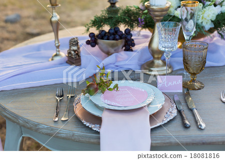 decorated for wedding elegant dinner table 18081816