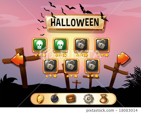 Screensaver of halloween theme game 18083014