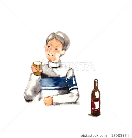 Dad, during evening drinks 18085584