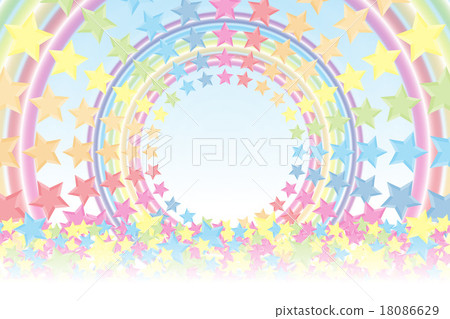 Background Material Wallpaper Rainbow Color Stock Illustration