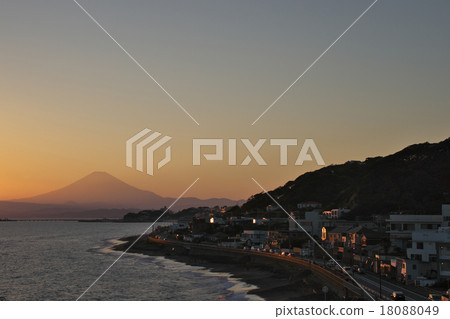 Mt. Fuji at sunset 18088049