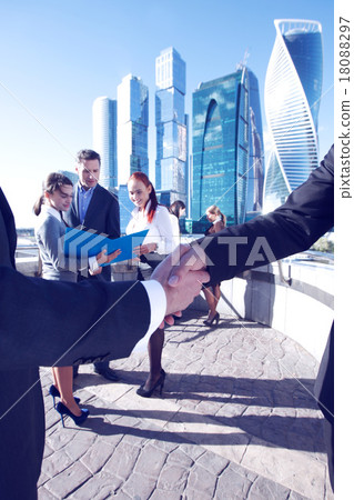 Business handshake 18088297