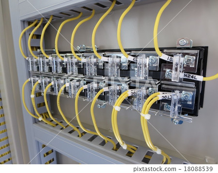 Stock Photo: circuit, power line, electric wire