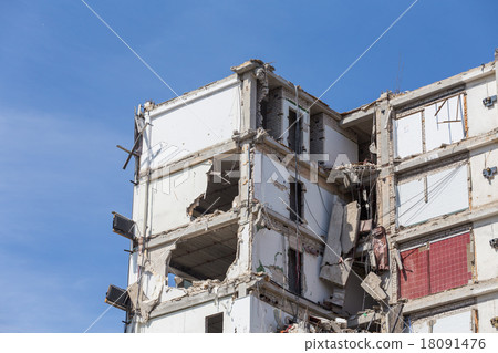 Demolished house before reconstruction Demolished house before reconstruction 18091476