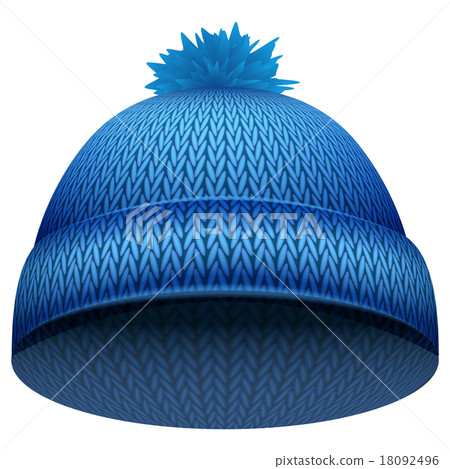 Knitted woolen cap - Stock Illustration [18092496] - PIXTA