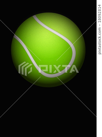 Dark Background of tennis ball. Dark Background of tennis ball. 18092814