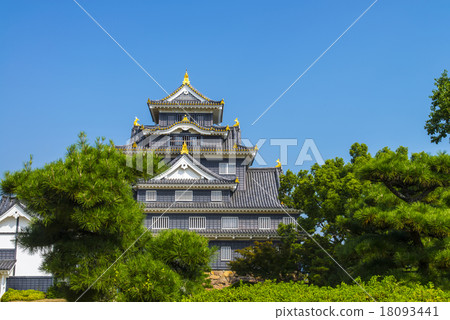 Okayama Castle with fine weather Okayama Castle with fine weather 18093441