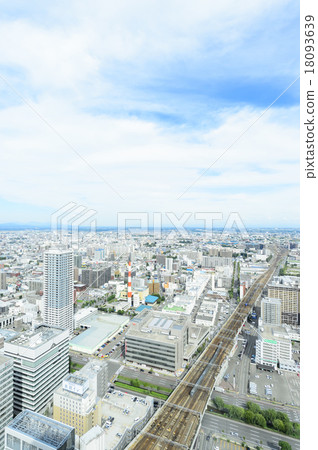 Sapporo's townscape (east side) 18093639