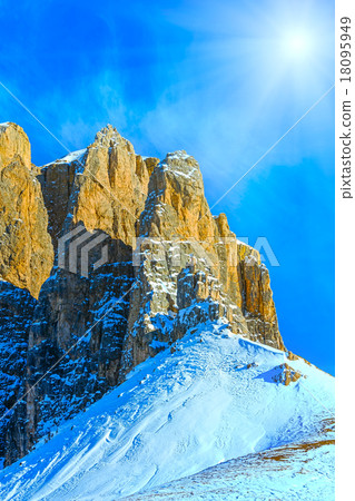 Beautiful winter mountain landscape. 18095949