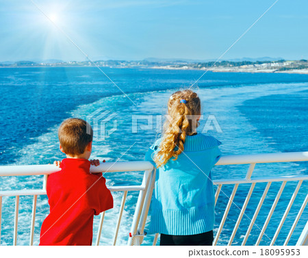 Children on the deck of the ship Children on the deck of the ship 18095953