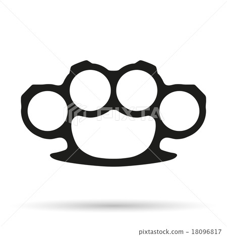 Silhouette simple symbol of Brassknuckles  18096817