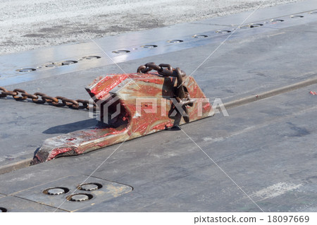 Catapult shuttle of US aircraft carrier Ronald... - Stock Photo ...