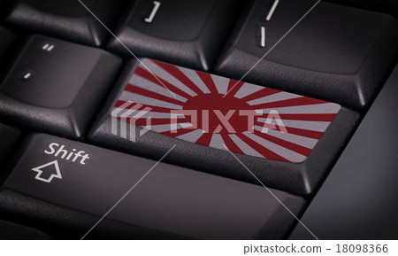 Flag on keyboard 18098366